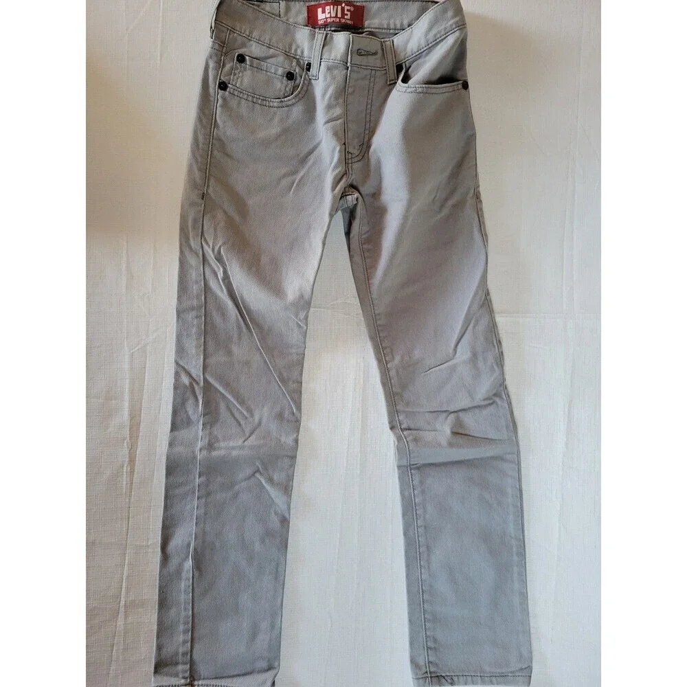 Levi's 510 Super Skinny Men's Jeans Size 14 Regular 27x27 Gray Denim